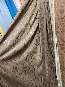 Штора мармур шоколадний