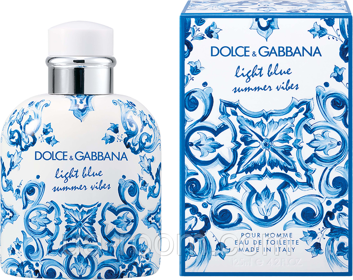 Парфюм мужской Dolce & Gabbana Light Blue Summer Vibes Pour Homme Eau de Toilette, 100 мл.(premium)