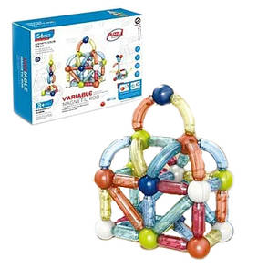 Конструктор магнітний 56 деталей 6623А, фото 3