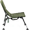 Коропове крісло Fisherman Light до 130 кг складане крісло туристичне похідне крісло для нерівних поверхонь ніжки регулюються, фото 7