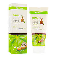 Пінка для вмивання з муцином равлика Farm Stay Snail Pure Cleansing Foam