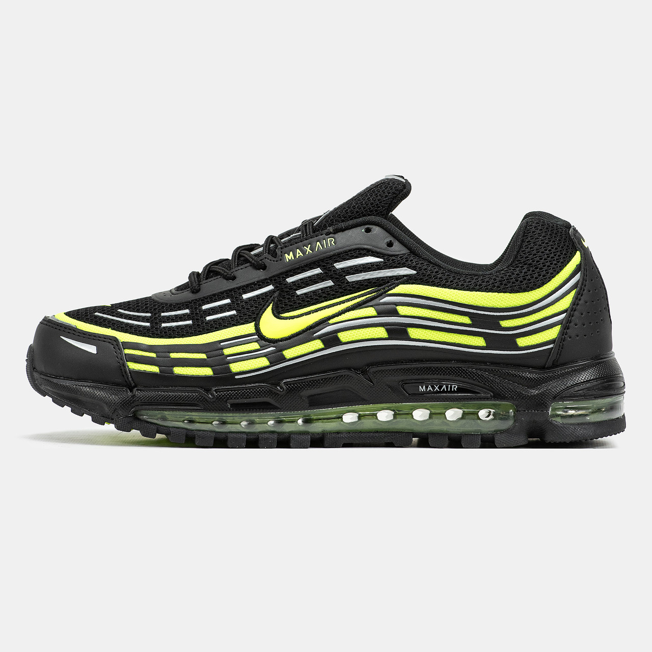 Чоловічі Кросівки Nike Air Max TL 2.5 Black Yellow / Найк П-6000 Аїр Макс ТЛ 2.5 Чорні з Жовтим