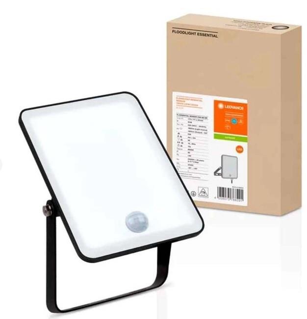 Прожектор LEDVANCE ESSENTIAL SENSOR 20Вт 1800Лм 4000K датчик руху  чорний, фото 1