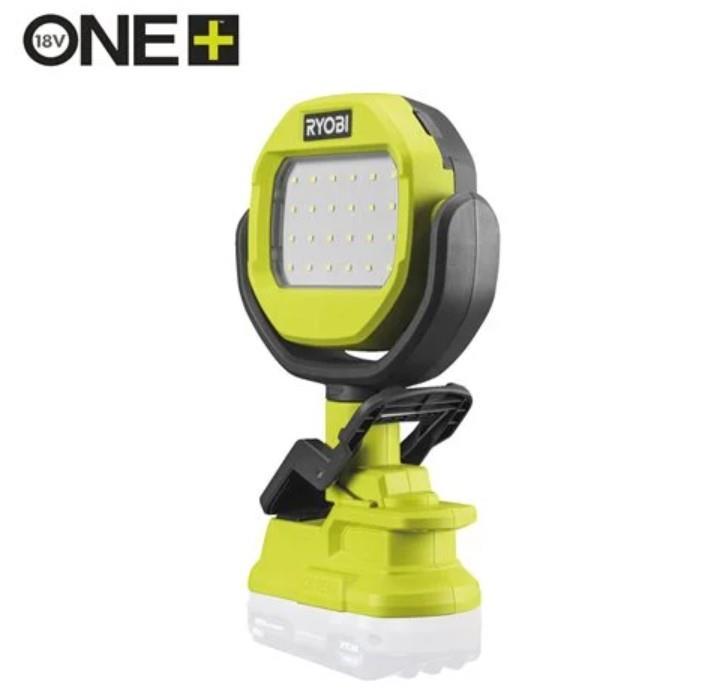 Ліхтар інспекційний акумуляторний Ryobi ONE+ RLCL18-0, 18В, 1000лм, 2 функції освітлення, затискач без АКБ та ЗП, фото 1