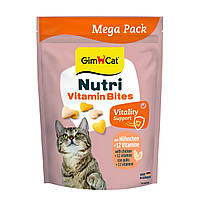 Вітаміни GimCat NUTRI MULTI-VITAMIN BITES HUHN для котів мультивітамін уп.425г (654 таб.)
