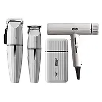 Набір для стрижки (машинка+тример+шейвер+фен) JRL Onyx Ghost Collection 3 JRL-GH2024-3