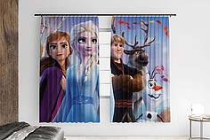 Штори з принтом «Крижане серце. Анна та Ельза. Frozen. Anna and Elsa»