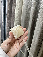 Магніт для тюлю та штор бежевий зі стрічкою