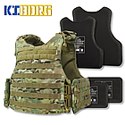 Бронежилет Militex Modular X-1 з балістичним пакетом 1 клас захисту (Збільшена площа захисту) Multicam