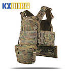 Комплект №4: Плитоноска Kiborg GU gen.2 + 2 підсумки з балістичним захистом 1 класу Multicam