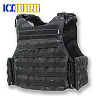 Бронежилет Militex Modular X-1 (Збільшена площа захисту) Black multicam