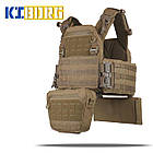 Комплект №4: Плитоноска Kiborg GU gen.2 + 2 підсумки з балістичним захистом 1 класу Coyote