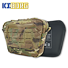 Сумка-напашник XL з балістичним пакетом 1 клас захисту Kiborg GU Сordura Multicam