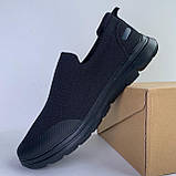 Сліпони чоловічі демісезонні класичні чорні текстиль, фото 2