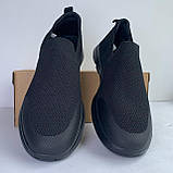 Сліпони чоловічі демісезонні класичні чорні текстиль, фото 4