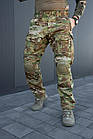 Штани тактичні «Буревій» мультикам з наколінниками, ріп-стоп