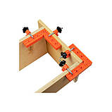 Набір монтажних кутників 100*100 мм з фіксаторами, 2шт/уп (FIX90-1010P), фото 3