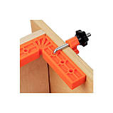 Набір монтажних кутників 100*100 мм з фіксаторами, 2шт/уп (FIX90-1010P), фото 4