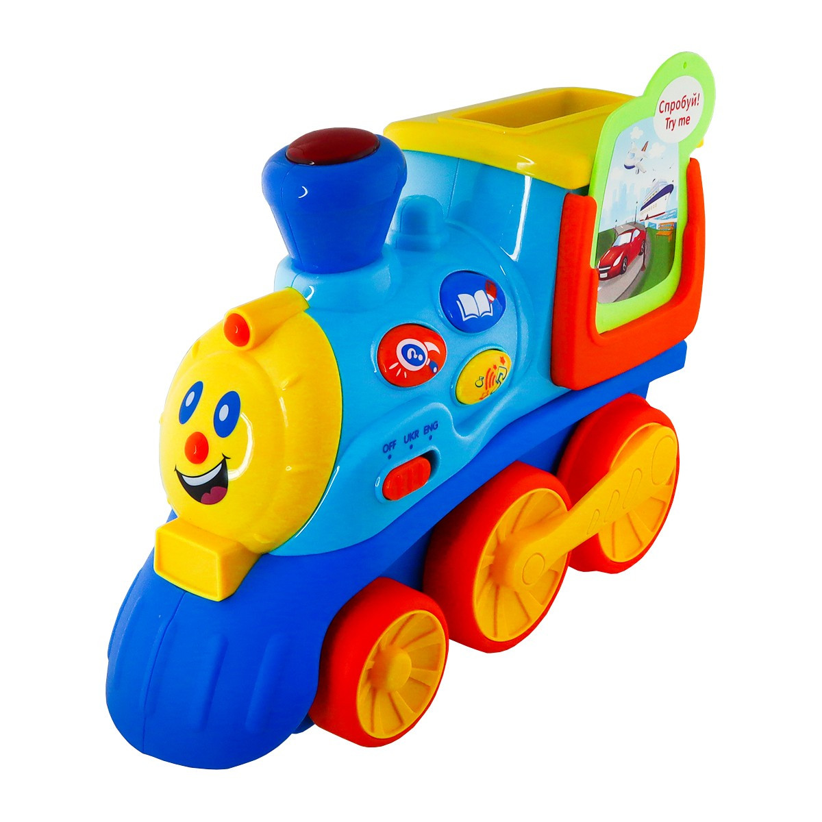 Интерактивная двуязычная игрушка Kiddi Smart – Поезд Смарти (украинский и английский)