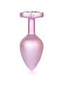 Анальна металева пробка Plug-Jewellery Pearl Pink Heart PLUG- Clear L, фото 7