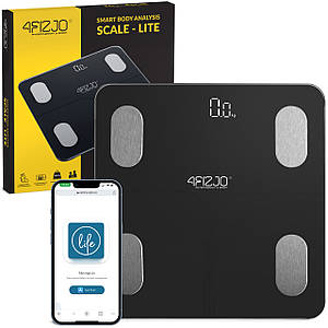Ваги підлогові аналітичні 4FIZJO Lite до 180 кг Black (P-5905973404044)