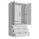 Шафа зі штангою та висувними шухлядами, фото 4