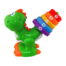 Двуязычная развивающая игрушка Kiddi Smart – Динозаврик Цветограй (украинский и английский), фото 3