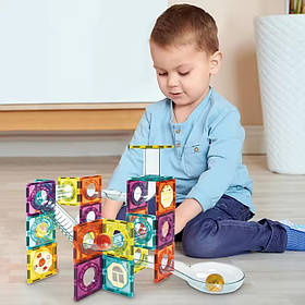 Конструктор магнітний лабіринт на 56 деталей різнокольоровий