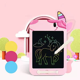 Планшет графічний для малювання 8.5» з LSD екраном “Єдиноріг”, CJ-4255397, рожевий