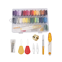 Набір ниток для вишивання в пластиковому контейнері, сет №5