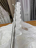 Стрічка для штор тюлю з петлями під трубу прозора 10 см, фото 6