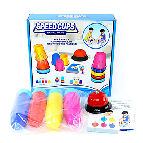 Гра настільна для дітей "Швидкісні ковпачки", гра для дітей від 2 років, інтерактивна гра