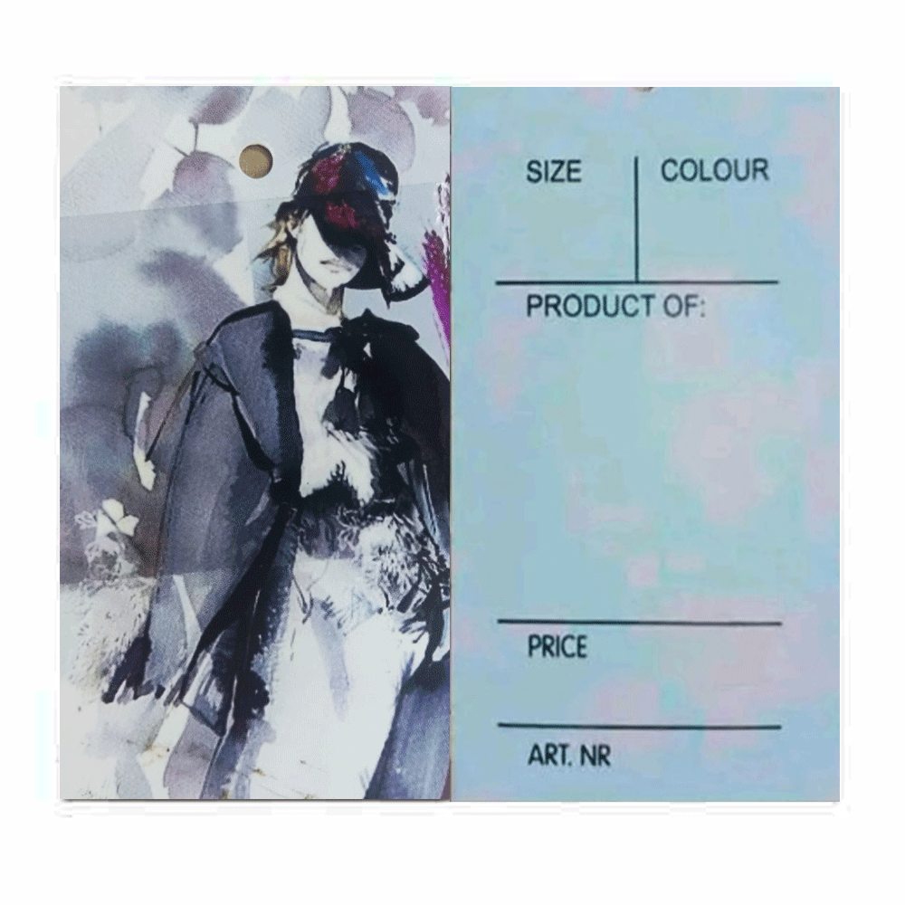 Бирки картонні Етикетки Паперові навісні для одягу картонний ярлик 1000 шт., фото 1