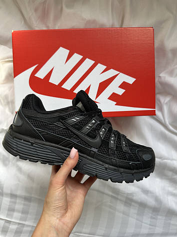 Чоловічі чорні кросівки Nike P-6000 Premium Triple Black Gore-Tex найк кросівки P6000, фото 1