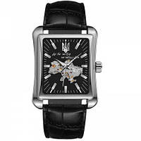 Годинник механічний з автопідзаводом Awarder 053 Де би не був Silver-Black