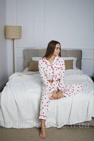 Жіноча муслінова піжама сорочка та шорти р.M,L,XL,2XL, фото 1