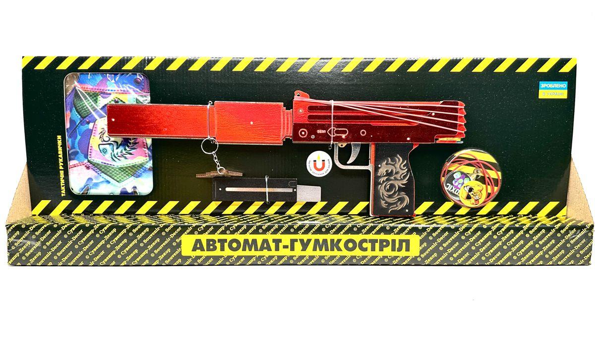 Автомат-Гумкостріл "MAC-10 RUBY" із STANDOFF 2, дерев'яна іграшкова зброя, фото 1