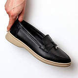 Лофери з простим дизайном та контрастною підошвою, фото 6