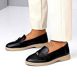 Лофери з простим дизайном та контрастною підошвою, фото 5