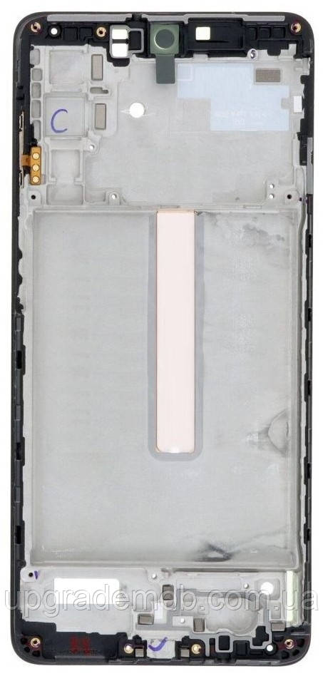 Рамка дисплея Samsung M526 Galaxy M52 5G чорна, фото 1