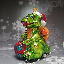 Дракон  з подарунком іграшка на ялинку Snegka Poland, фото 2