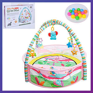 Дитячий розвивальний ігровий центр 73153 з м'якими дугами підвісками та кульками
