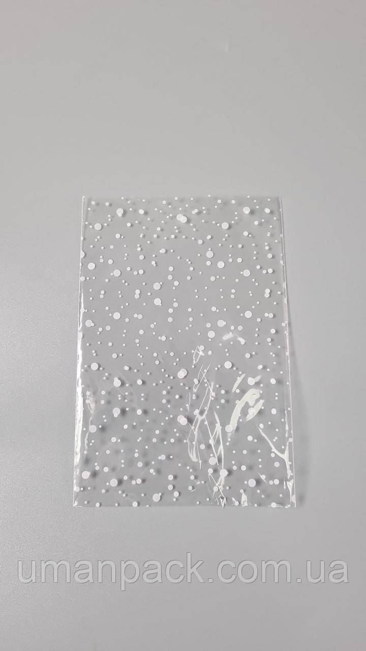 Пакет із малюнком для пакування подарунків (10*15) No390 (5) "Капелька" (100 шт.)