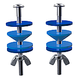 Кріплення бачка до унітазу з нержавіючої сталі 85 мм NOVA 7027N, фото 10