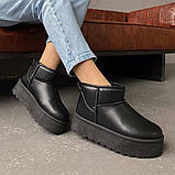 Жіночі чорні уггі на високій платформі, фото 4