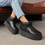 Жіночі чорні уггі на високій платформі, фото 9