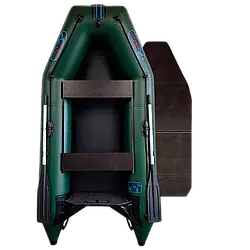Надувний човен ПВХ Avalon АТ 270 зелений + слань книга. Купити надувний човен Авалон від заводу під мотор