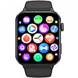 Смарт-годинник Blackview R30 Pro (укр.мова/BT5.0/call/LCD1.85"/IP68/280mAh/20мм) Чорний, фото 3