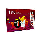 Смарт-годинник Fendior H16 + TWS  навушники + Powerbank Charge Black, фото 7