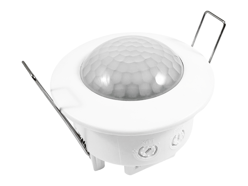 Датчик руху стельовий врізний білий 360° макс.1200 Вт 220-240V #04/1 (1019438) AVT